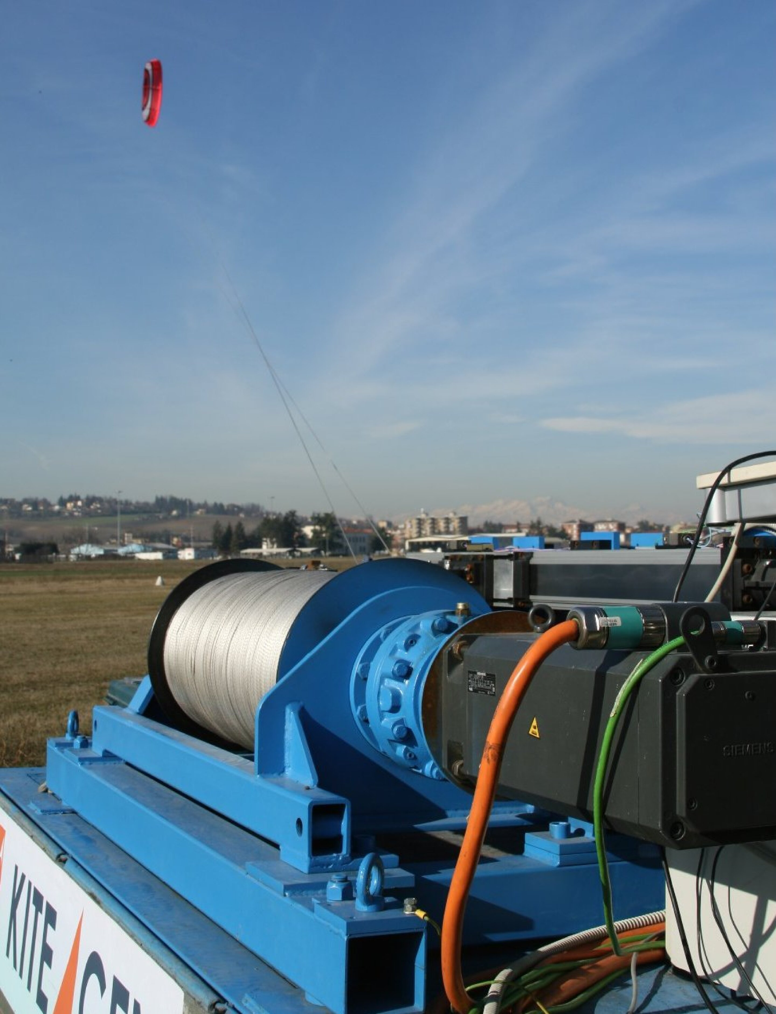 KiteGen ground testing of a wing